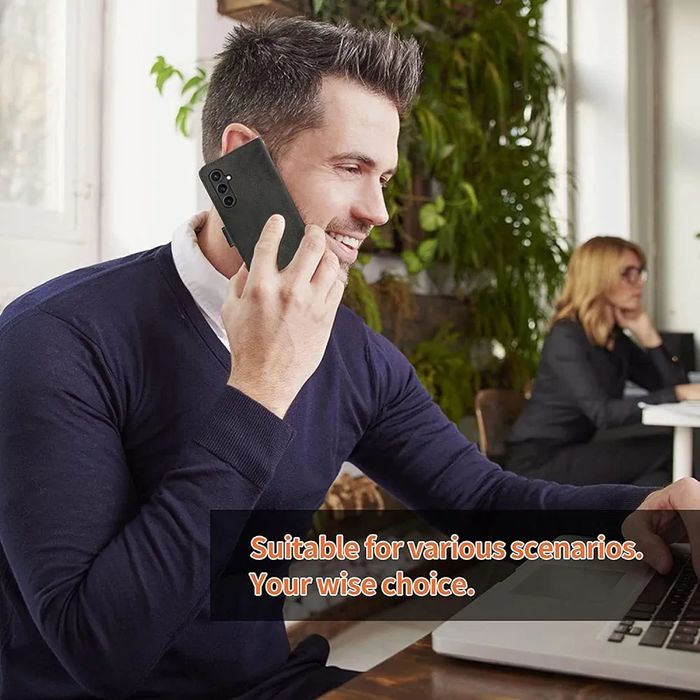 Husa portofel Samsung Galaxy A25 5G + folie de sticla securizata