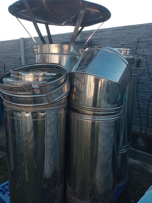 Sistem complet coș de fum modular Inox (Izolat)