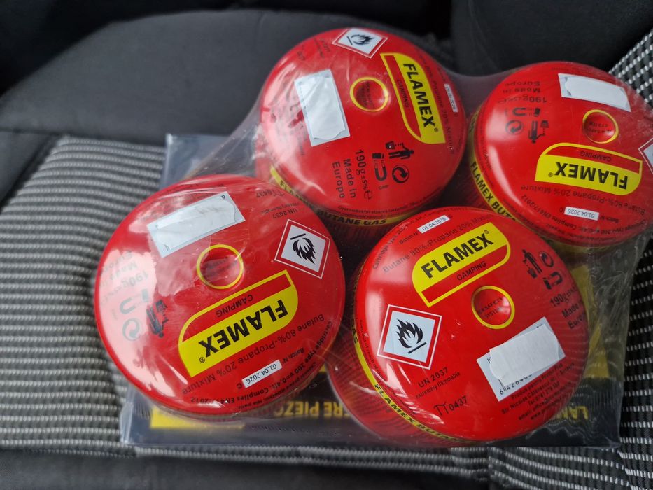 Set lampa gaz/ 4 butelii