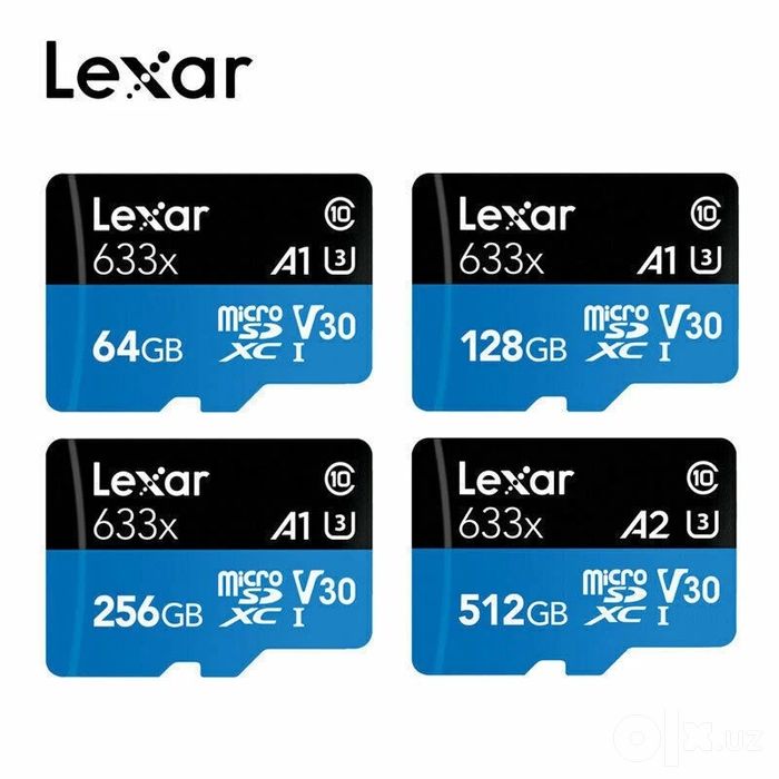 Карта памяти LEXAR 633x microSDXC 128GB CLASS10 UHS-I Micro SD