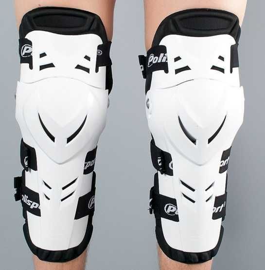 Genunchiere moto cu balamale Polisport Devil – Negru - PROTECTII MOTO