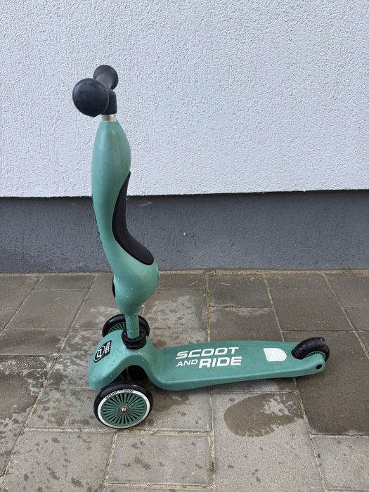 Trotinetă convertibilă Scoot & Ride – verde