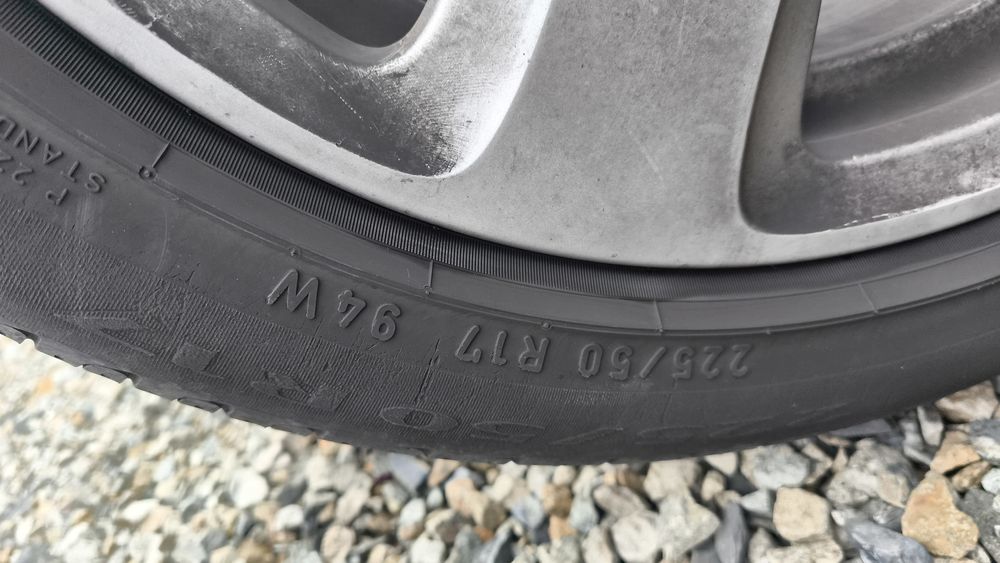 Set jante aliaj BMW 17 e60 e61 e90 cu anvelope pe vara 225 50 17