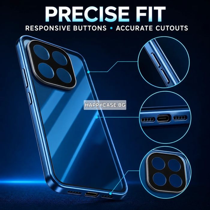Xiaomi 17T Pro / Xiaomi 17T / Двоен 360° магнитен кейс калъф с протектор за камера