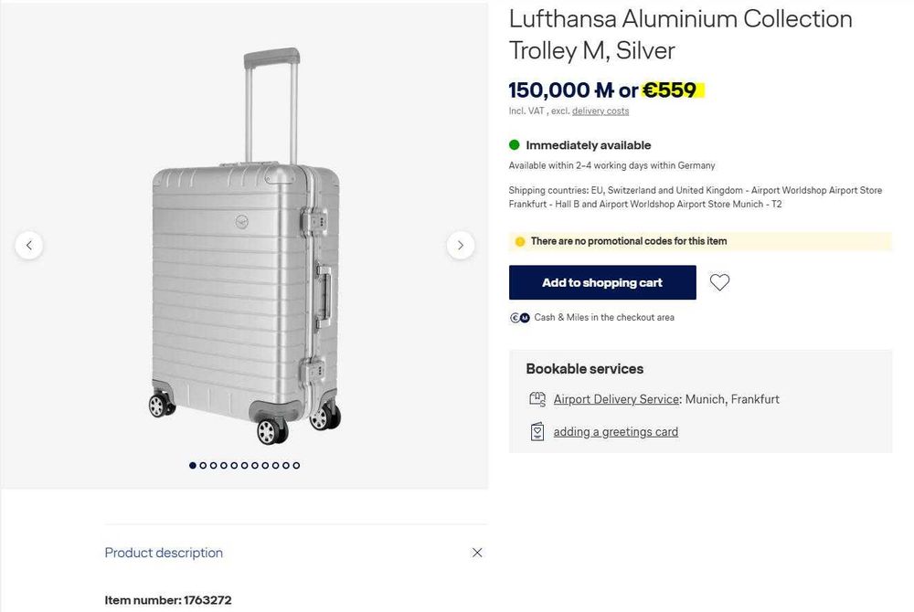 Алуминиев куфар Lufthansa