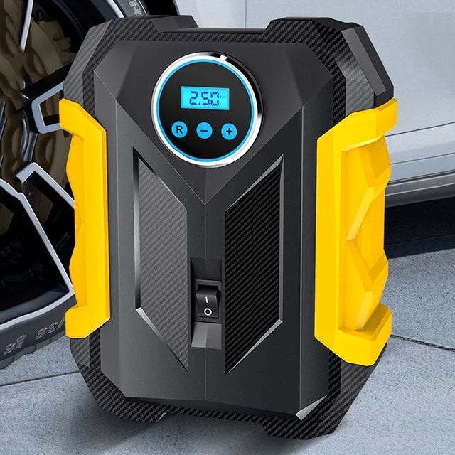 Автомобилна въздушна портативна помпа с безжичен цифров дисплей