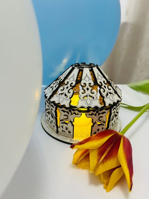 Юрта из дерева, верх открывается