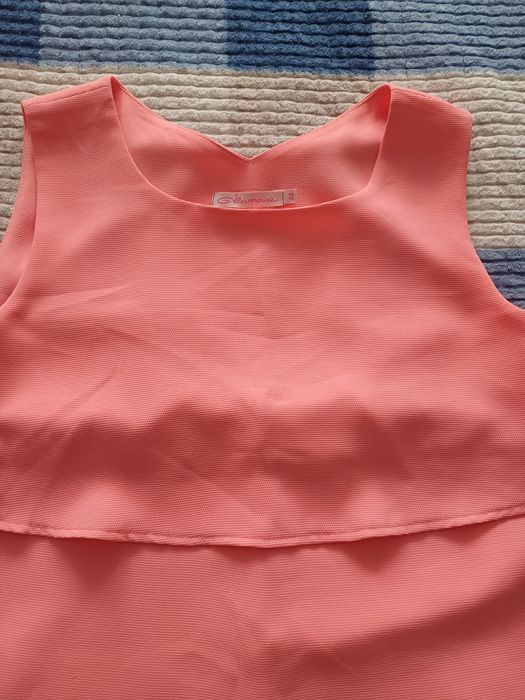 Платье коктельное с валанами