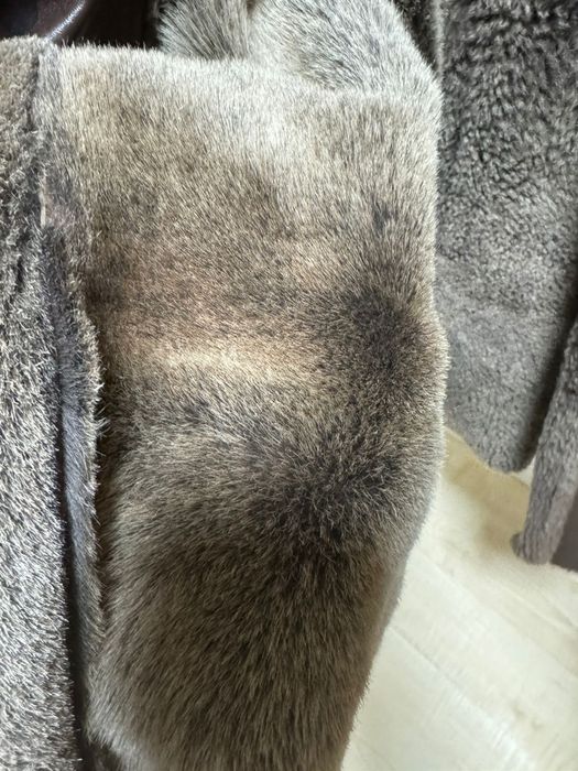 Дубленка  Massimo Dutti, натуральный мех