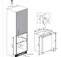 Нов хладилник с камера за вграждане 86,6 см Beko B1754N
