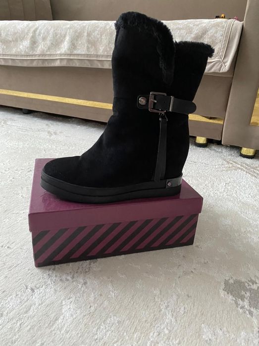 Сапоги замшевые новые