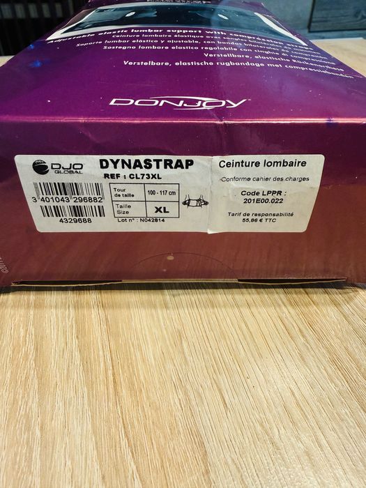 Лумбален колан DonJoy Dynastrap XL (100–117 см) – ортопедичен чисто нов !