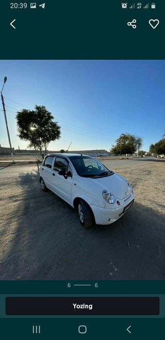 Matiz 2006yil holati zor