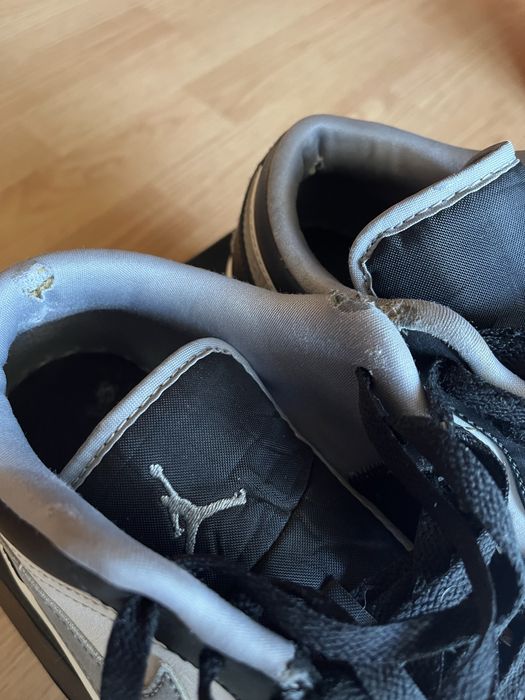 Jordan 1 low negri gri