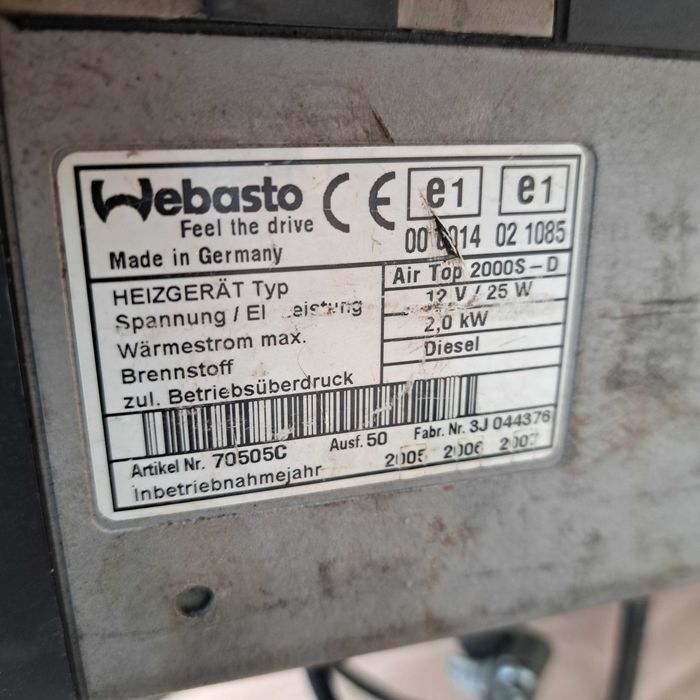 Печка Webasto air top 2000s