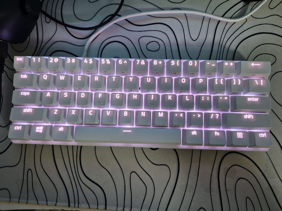 Механична клавиатура Razer-Huntsman Mini,Optical red,Mercury