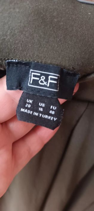 Fusta asimetrica kaki marime 48