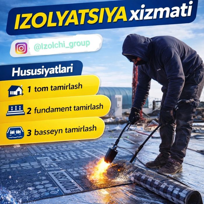 Izolyatsiya xizmati tom yopish