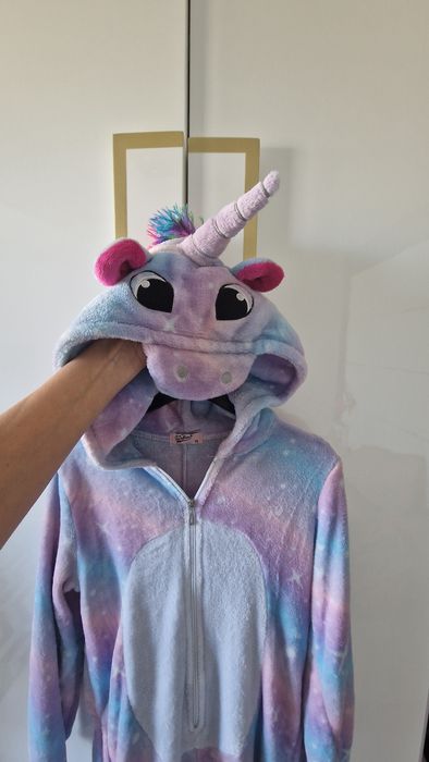 Детски плюшен костюм Еднорог - ХS