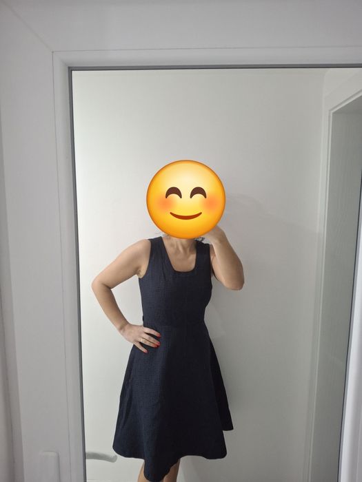 Next тъмносиня рокля