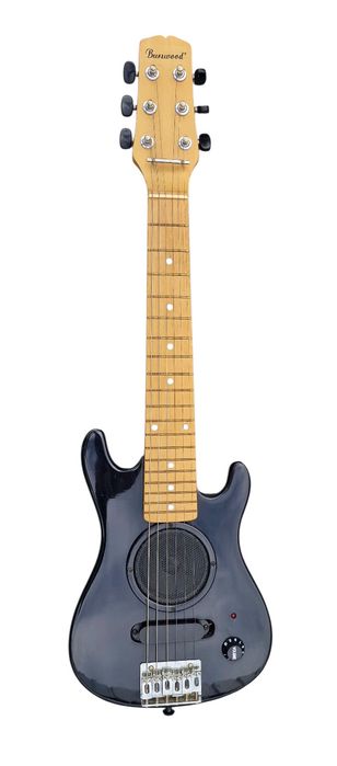 Chitară Electrică Burswood 30” Mini  Black In-Built Speaker 9V 1/4