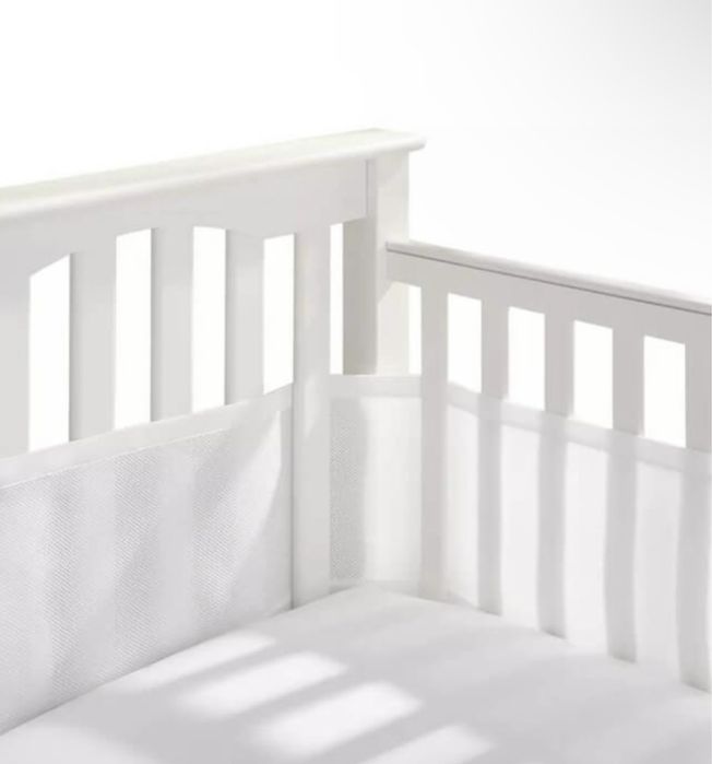 Protectie pentru patut bebe-captuseala din plasa respirabila