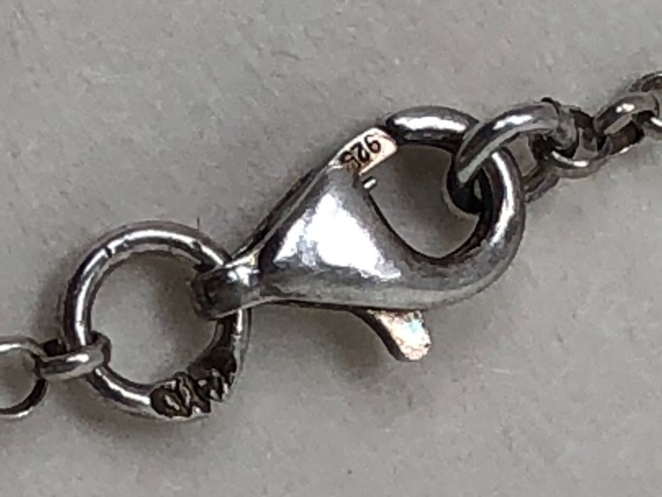 Сребърно колие с 23 циркона