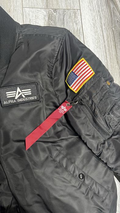 Alpha Industries куртка MA-1 с нашивкой, колаба с nasa