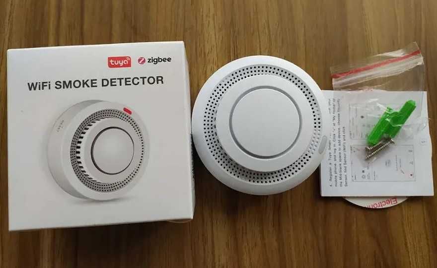 WiFi smart Пожарен (димен) датчик с известия на телефон Smartlife Tuya