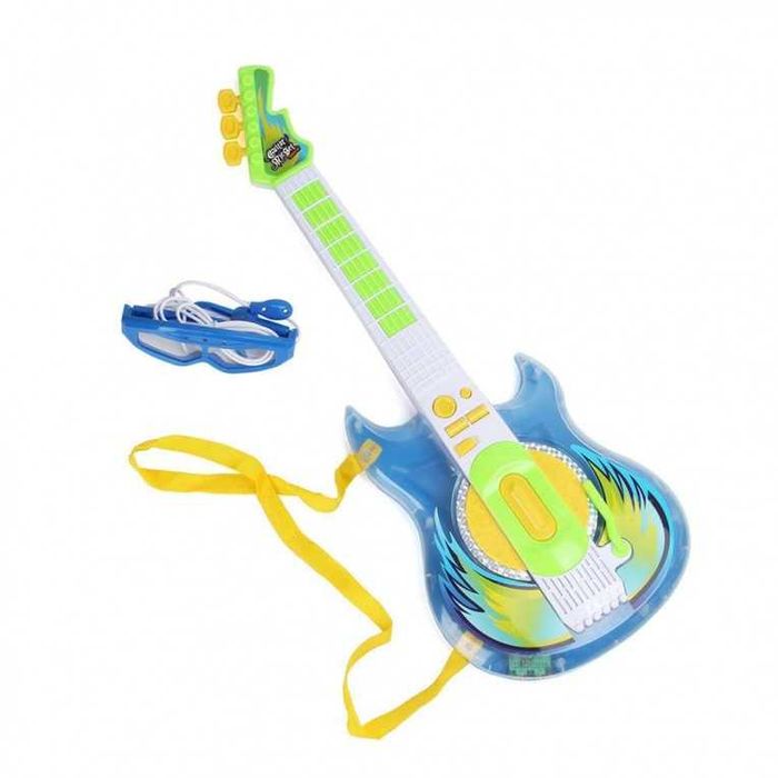 Електрическа китара с очила и вграден микрофон