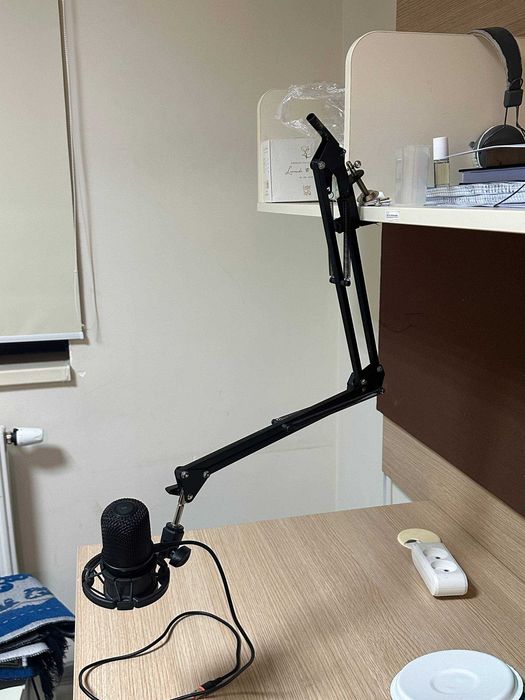 Микрофон HyperX SoloCast + пантограф и паук — USB для стримов