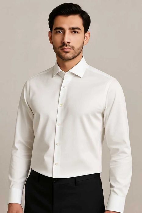 Рубашка белая мужская хб б/у размер М