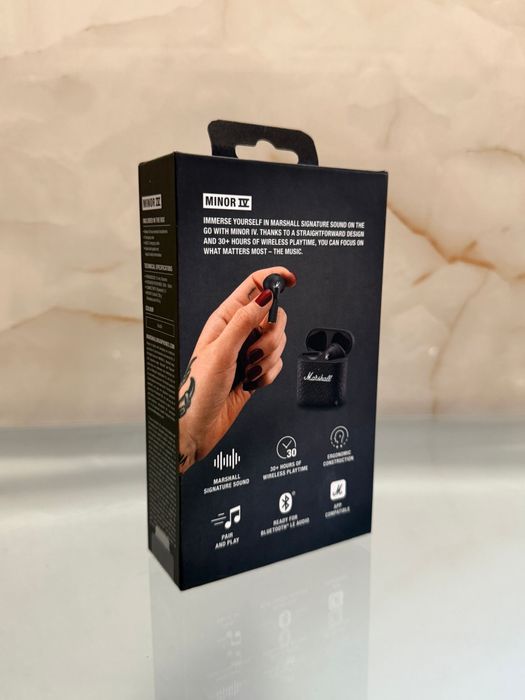 Casti MARSHALL Minor IV, True Wireless, Bluetooth, In-ear, Microfon