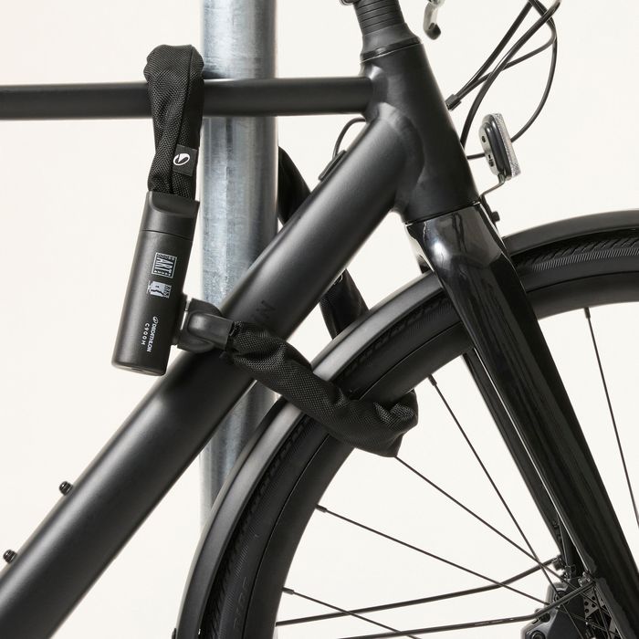 Antifurt bicicletă lanț 900 M Albastru - produs resigilat Decathlon