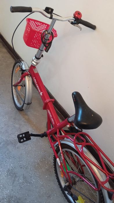 Bicicleta pliabila copii 20" Velors 2020A, economie de spatiu, usor de transportat