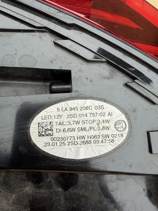 СТОП SKODA ENYAQ  заден ляв и десен    5LA945207A