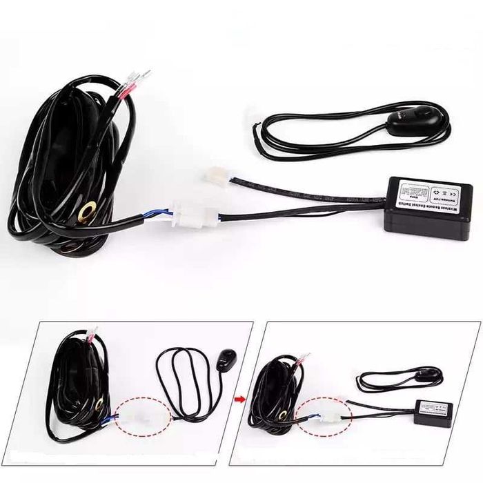 Комплект Кабели Окабеляване с ДИСТАНЦИОННО за ЛЕД БАР,халоген- 12V 24V