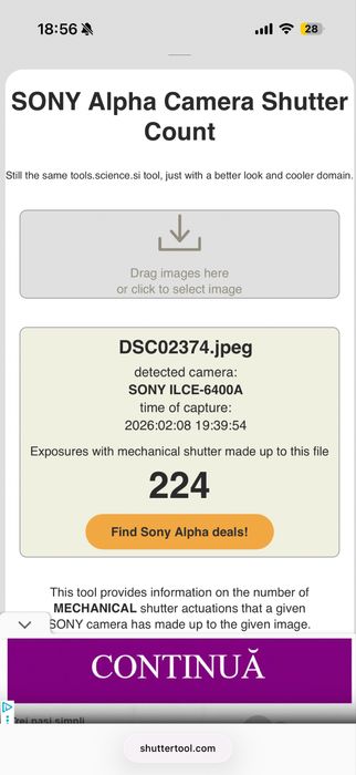 Sony A6400 doar body