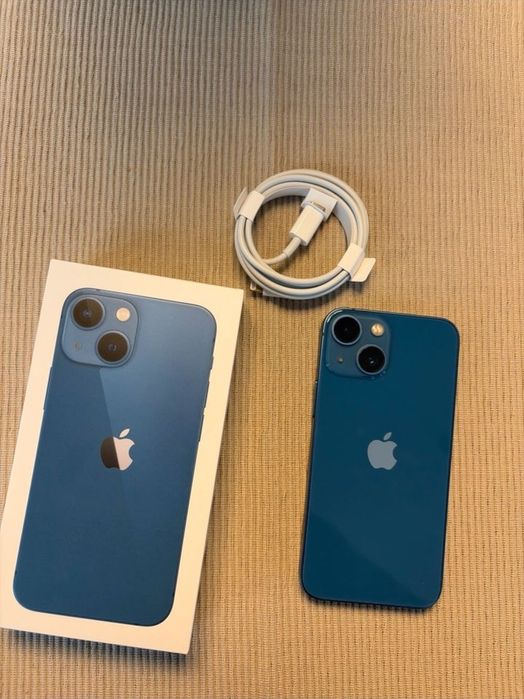 iPhone 13 Mini Blue (128GB) - Impecabil, Pachet complet