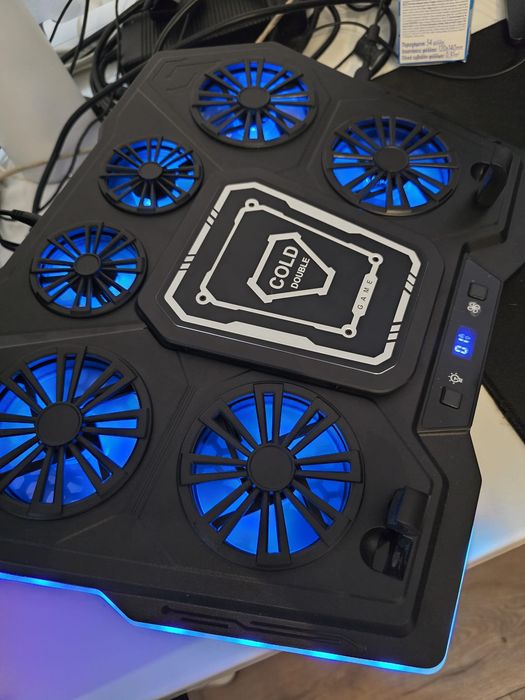 Cooler Laptop Gaming 6 Ventilatoare, RGB