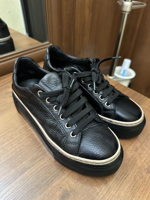 Осенний обувь натуральная кожа