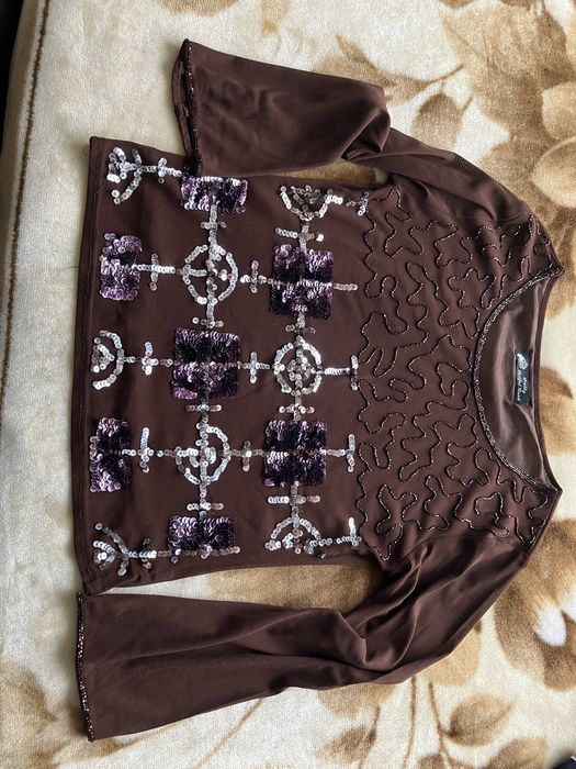 Дамска блуза с пайети