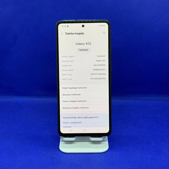 Samsung A52 sotiladi dastabka bor