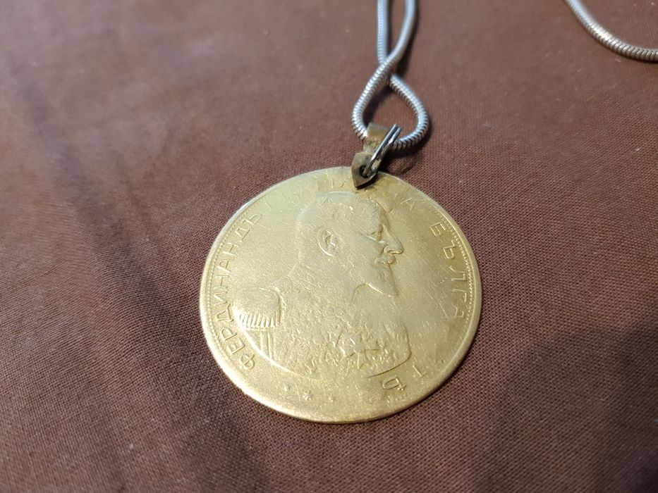 Екстремно рядък златен пендар ФЕРДИНАНД 1914