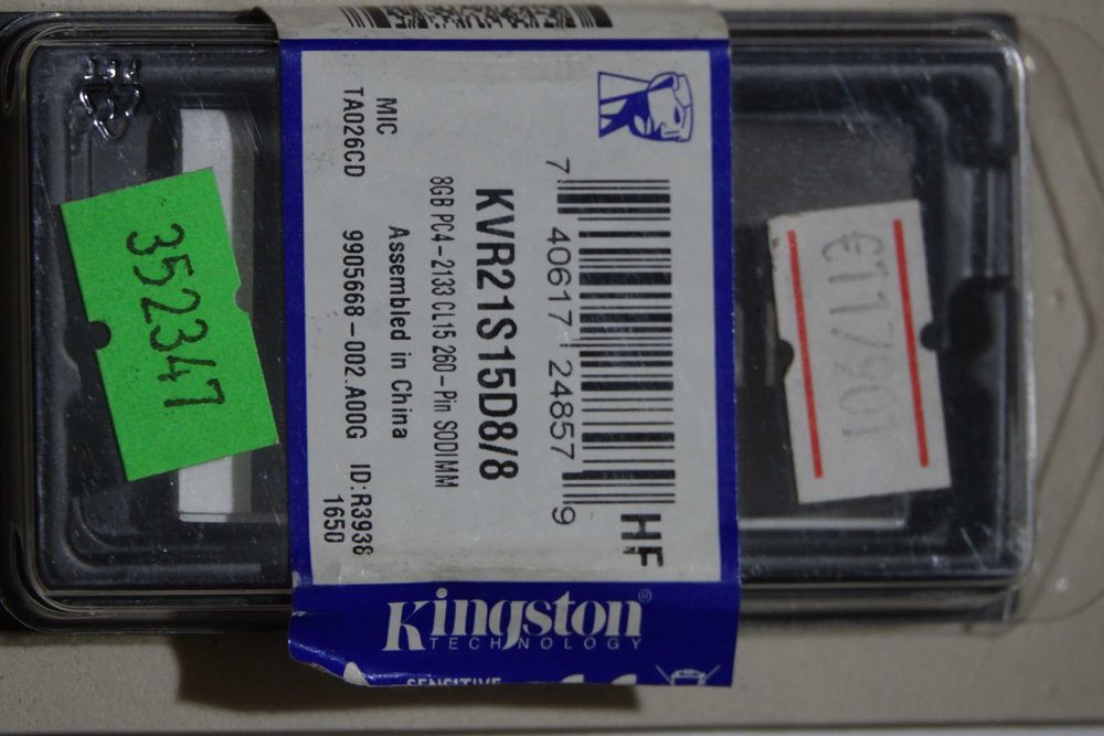 Kingston SO-DIMM DDR4 8GB 2133 KVR21S15D8/8