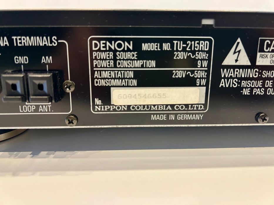 Vand tuner Denon TU-215RD RDS