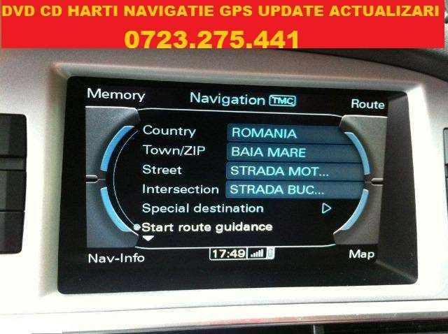 DVD AUDI A4 A6 A8 Q7 DVD HARTI Navigatie Audi MMI Europa ROMANIA 2021