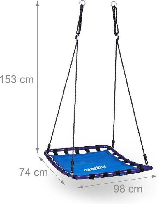 Relaxdays гнездо  люлка правоъгълник - градинска люлка до 100 кг