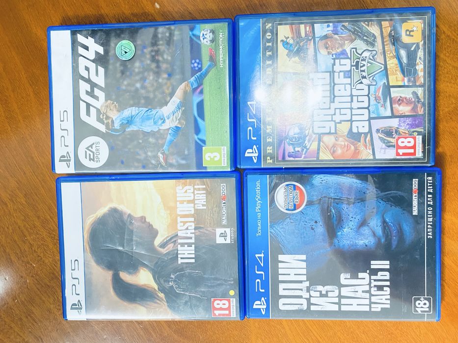 Продается игры для пс 4 и пс 5 новые