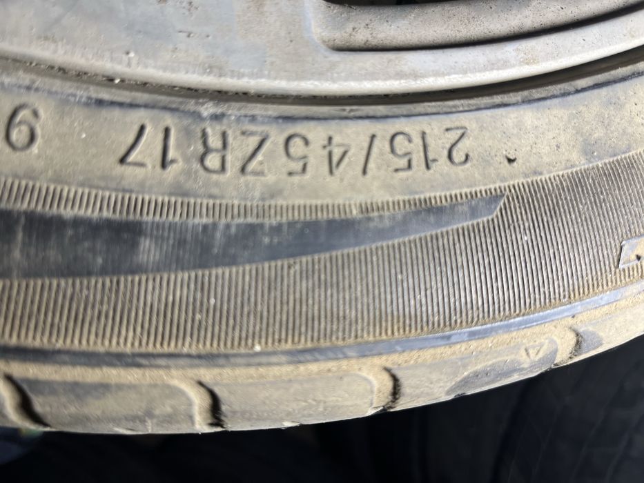 Продам диски с шинама 215/45/17